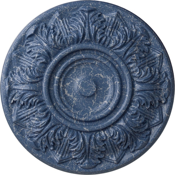 Ekena Millwork Whitman Ceiling Medallion (For Canopies up to 3 3/4"), 13"OD x 1 3/8"P, Americana Crackle CM13WHAMC - main